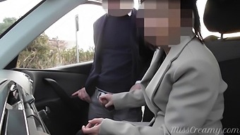 Dogging My Wife In Public Car Parking And Jerking Off An Avian While Working - Misscreamy
