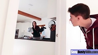 Hardcore Sexual Activity With A Big Round Bosomy Housewife (Emma Butt) Clip-08 Clip.