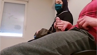 A Pervert Doctor Puts A Hidden Camera In His Waiting Room, But This Muslim Slut Will Be Caught Red-Handed With Empty French Ball.