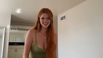 Redhead Babe Takes On A Big Cock In High Definition Pov