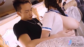 A Taiwanese Girl With Big Natural Tits Has Sex With A Stranger On A Bus