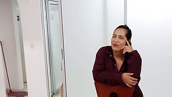 Latina Stepmom Interrupts Lover'S Phone Call And Assumes His Attention