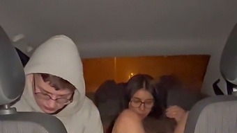 Real Street Walker Gives A Sloppy Blowjob And Gets Pounded In A Car