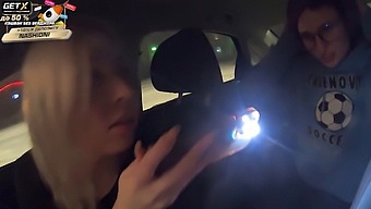 Fake Cop And Teen Duo Engage In Public Car Oral Sex